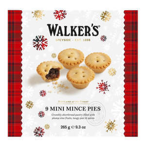 Walker's Miniature Mince Pies - 9 Mini Mince Pies (265g)